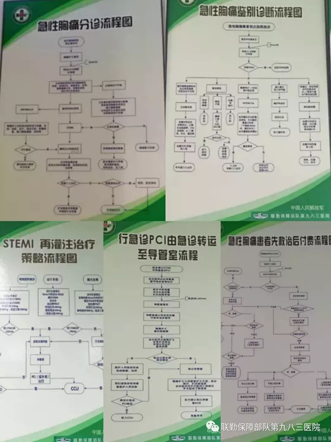 胸痛标识,随处可见,胸痛优先,加速救治 胸痛救治演练 安全运转,严谨