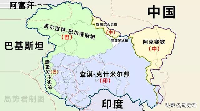 中控克什米尔人口_中国地图鸡尾巴下方红线是什么地区,有什么意义(2)