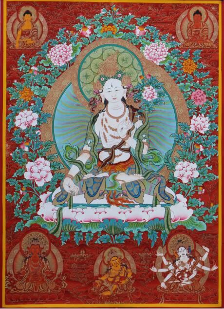 中国唐卡文化研究中心——如何辨识中国唐卡造像：绿度母和白度母之间的区别！