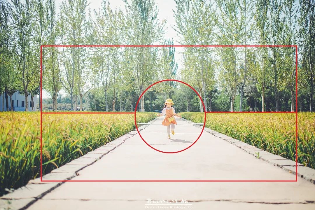 三分法构图,是在摄影中经常使用到,也是最奏效的构图方式,把画面横