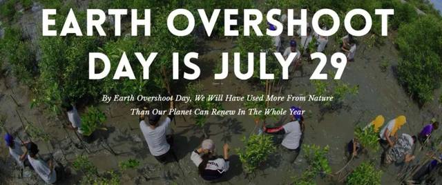 地球生态超载日 地球生态超载日(earth overshoot day),又被称为"