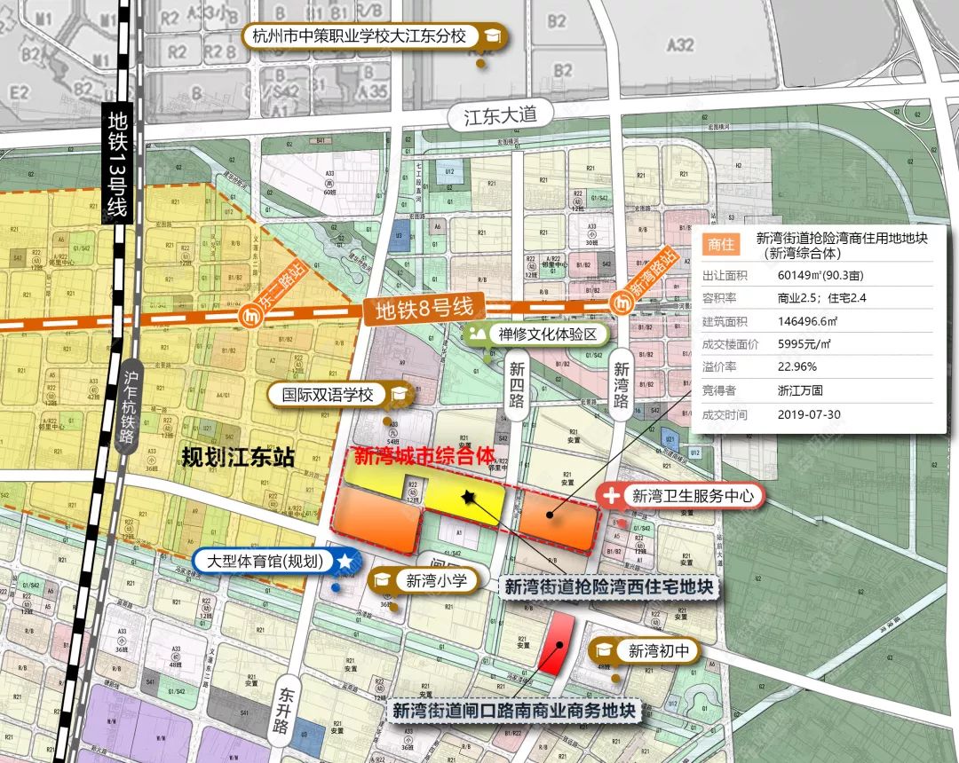 厉害钱塘大江东又一座高100米地标要来了具体位置在