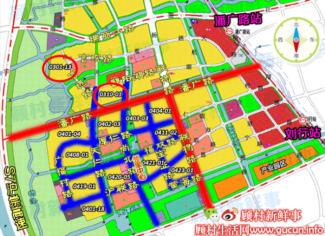 这次的变化已经拓展到潘广路北面地块了.