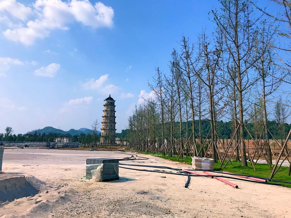 火速围观新化北塔公园建设进度新鲜出炉好美