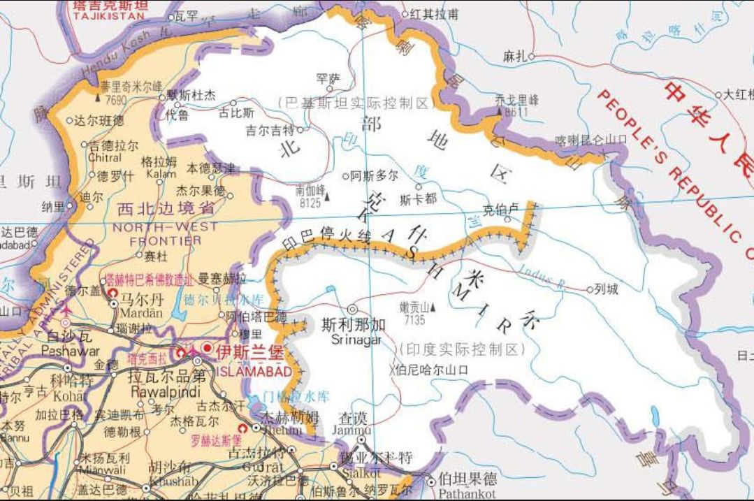 中控克什米尔人口_鲜为人知的 中控克什米尔 ,巴铁划给中国,战略地位十分重要