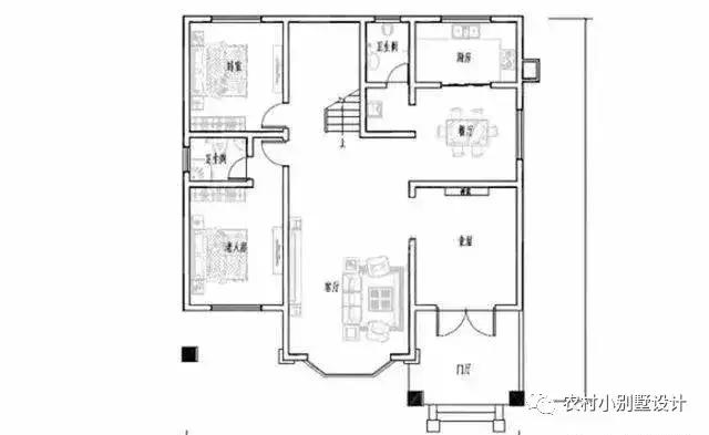 140平方米新农村房屋设计图纸,含外观效果图