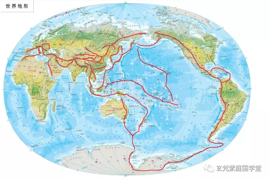 全球龙脉风水图详解 地球人类文明的兴衰缘由——龙脉