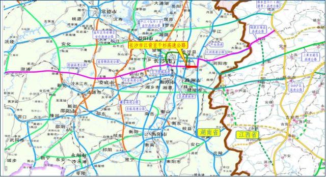 江杉高速公路是湖南省高速公路网"七纵九横"中第四横长永段的扩容线