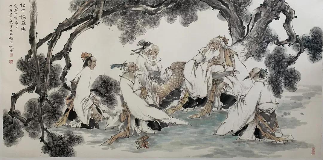 中国美术家协会 胡生旺艺术节期间来通渭悦心国际书画