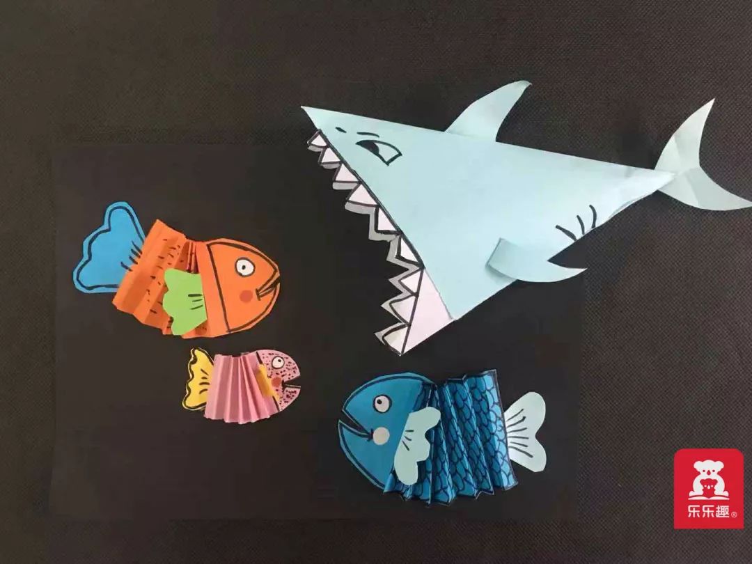 鲨鱼宝宝立体折纸玩具 可爱的鲨鱼家族摆件_哔哩哔哩 (゜-゜)つロ 干杯~-bilibili