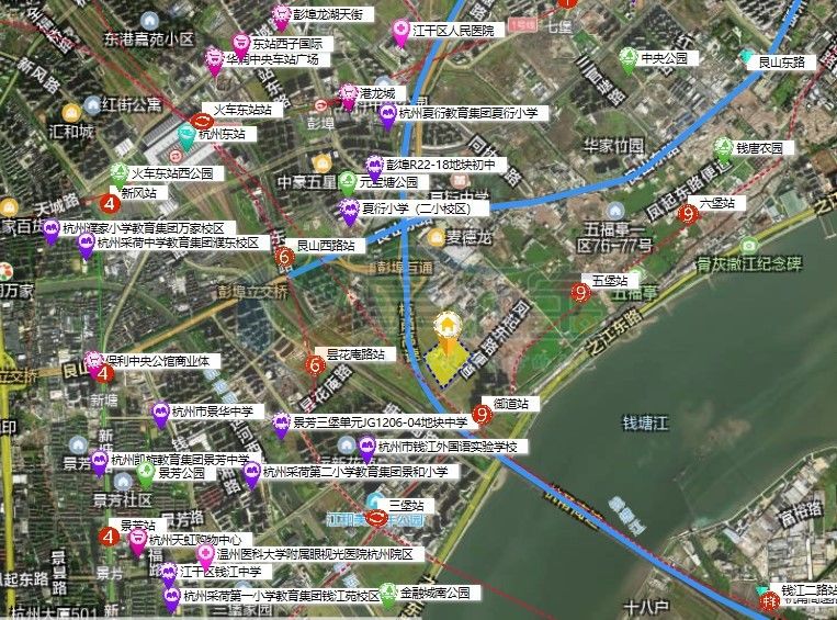 【地探】钱江新城二期四堡七堡单元地块指标调整,住宅