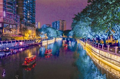 ③夜游锦江,古乐声中体验光影锦官城