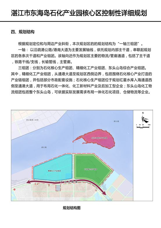 《湛江市东海岛石化产业园核心区控制性详细规划》批