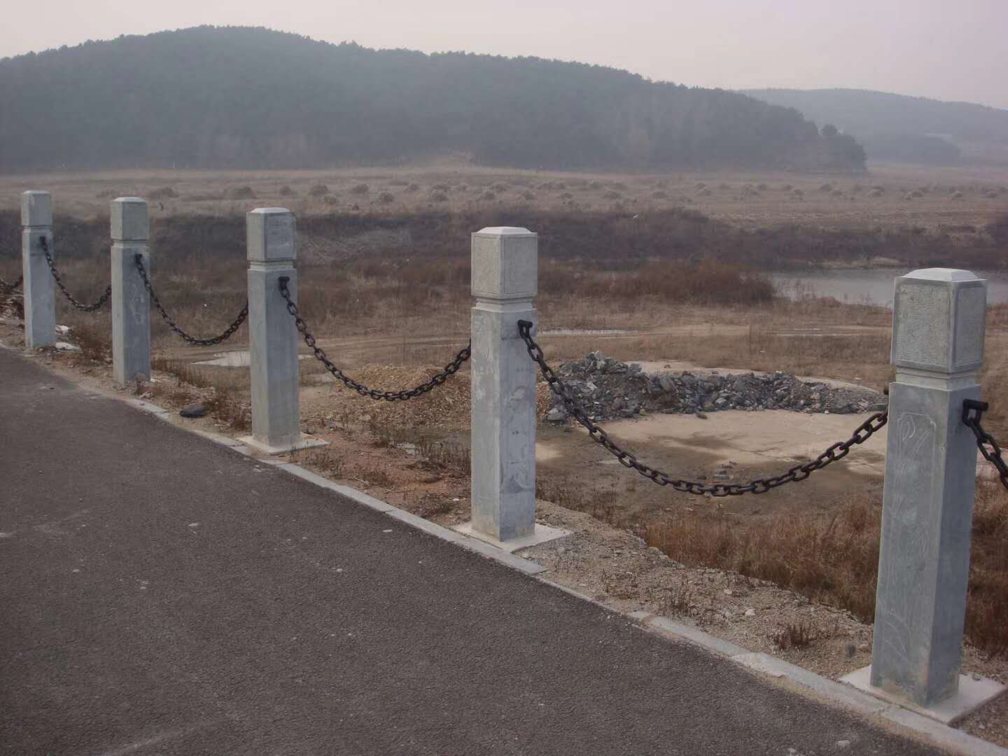 圆环链条石柱河道景区护栏铁链一般用多粗
