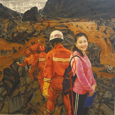 永远的微笑——第一书记黄文秀(油画)
