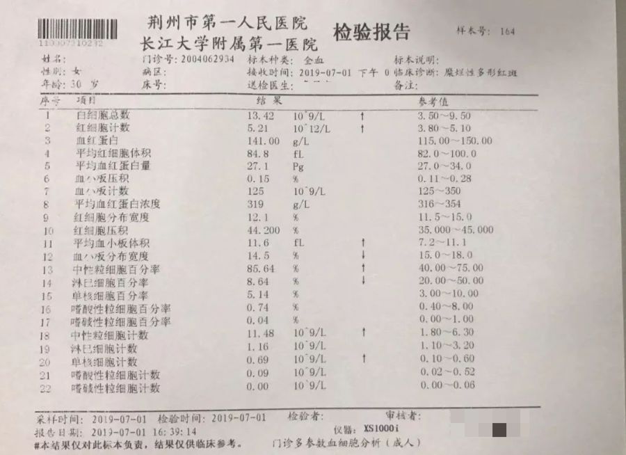 医院检查报告详情