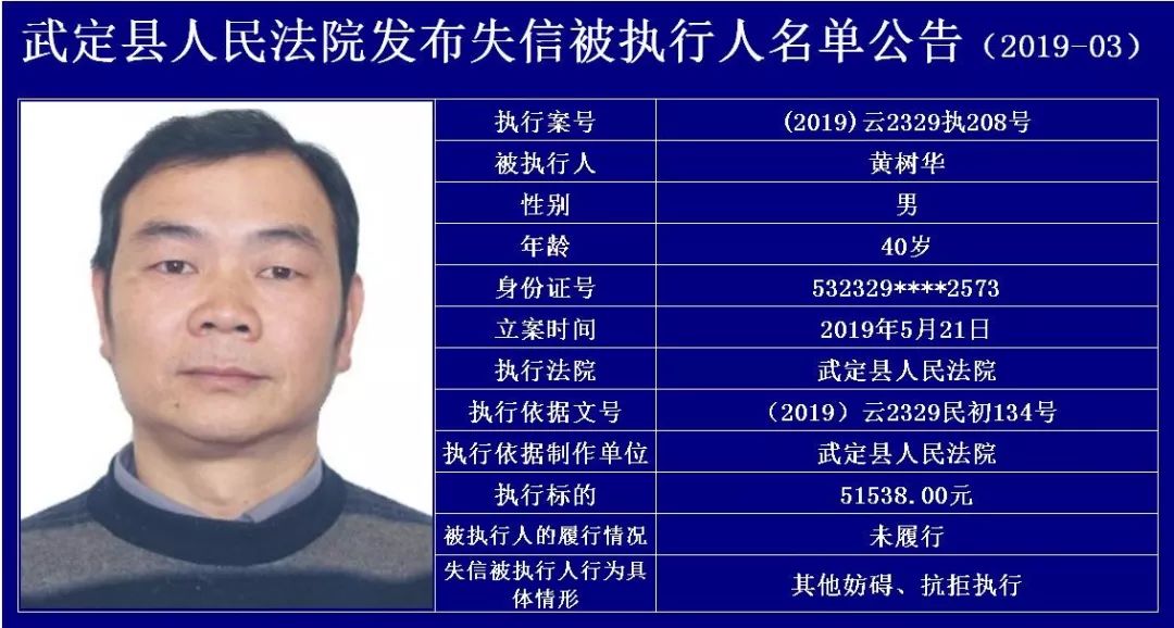 姚安、武定曝光一批失信者，有人光利息都欠上百万
