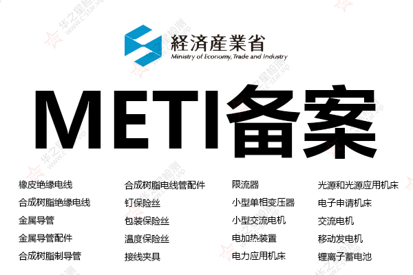 哪些产品被强制列入meti备案的目录?