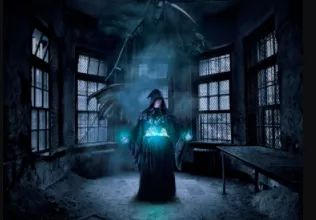人像合成,用ps合成一个哈利波特风格的暗黑魔幻魔法师图片