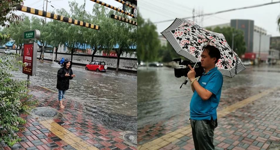 女记者光脚在雨中做报道被质疑作秀,我告诉你她为什么