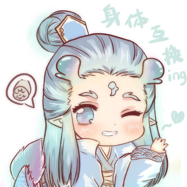 哪吒之魔童降世萌系敖丙的高清头像铁粉赶紧换上了