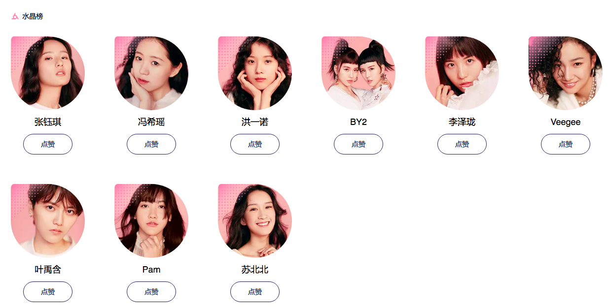 明日之子九大厂牌四强:冯希瑶第二,by2跌至第