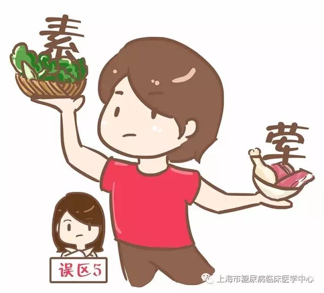 误区: 只吃素不吃荤