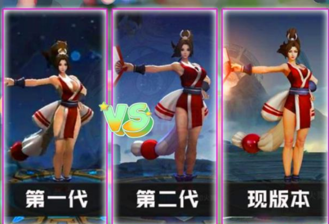 王者荣耀:三代英雄变化过程,赵云身高见长,不知火舞加