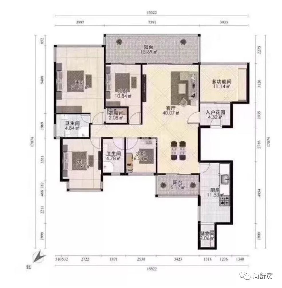 南山·四房·3600万 翡翠海岸 177m05_深圳