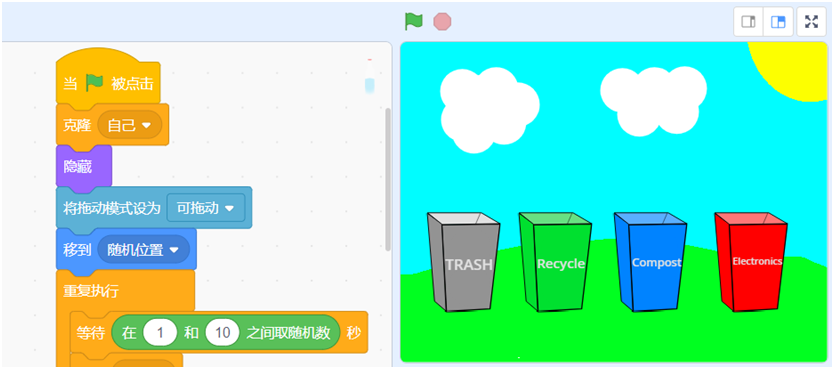 编程小达人 │ 绘本编程--环保小卫士