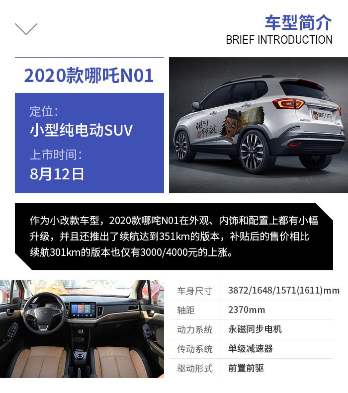 推荐低配版 2020款哪吒n01购车手册