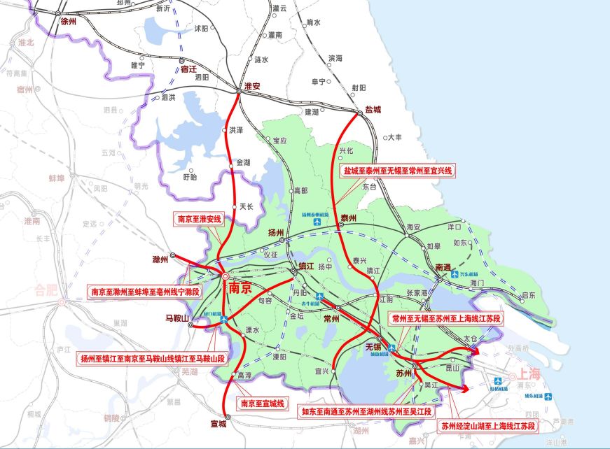 苏锡常快线来了 | 串联苏南硕放机场周边交通体系