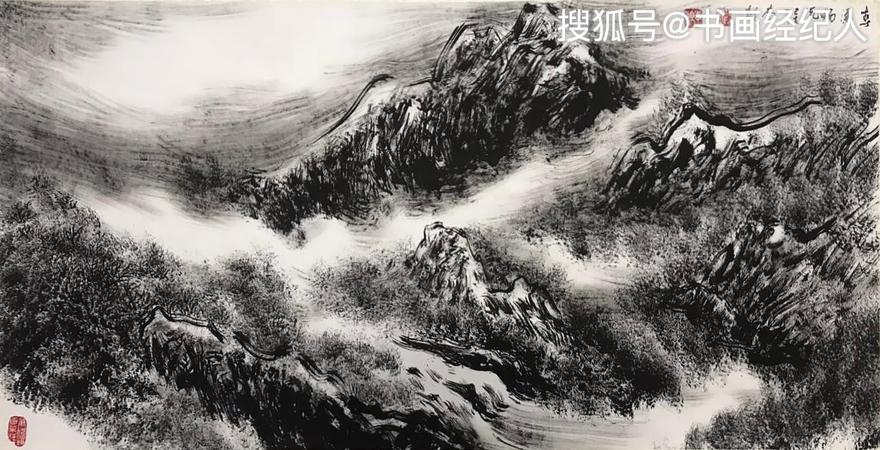 评画家李颠-焦墨山水的发展者