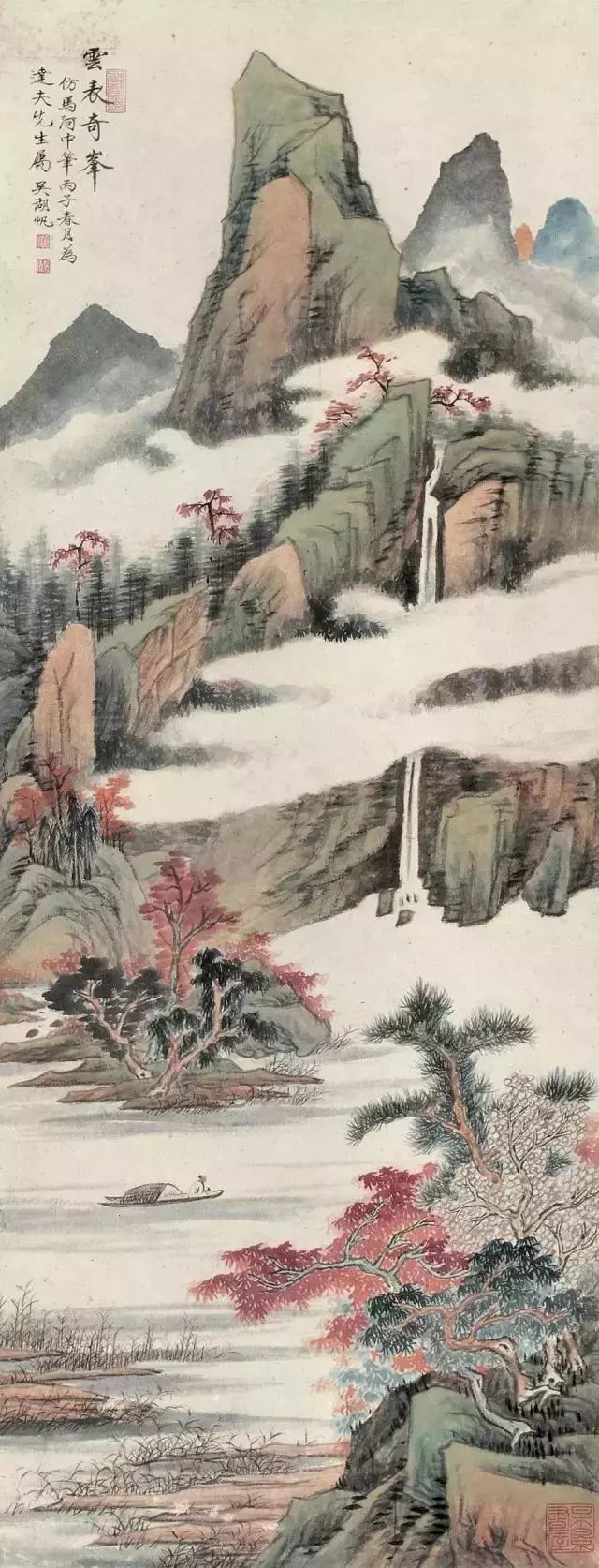 民国画坛第一人”吴湖帆经典山水画- 中国书画网