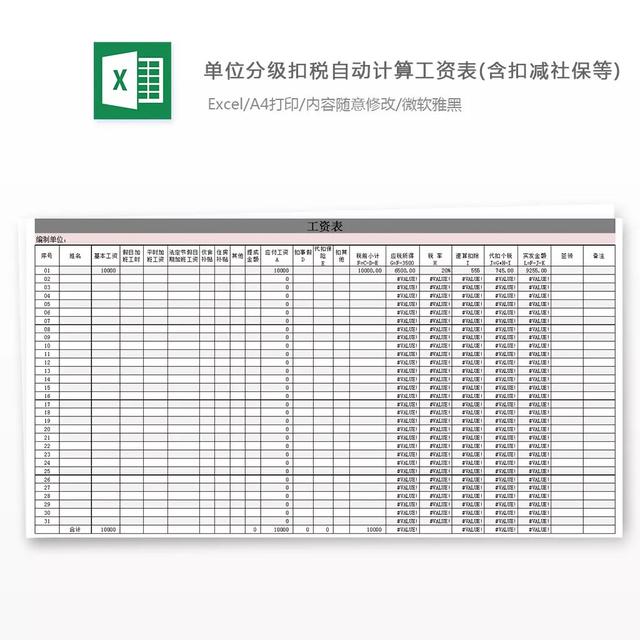 超实用的工资管理系统 绩效表格模板(110份) 本部分共110份绩效