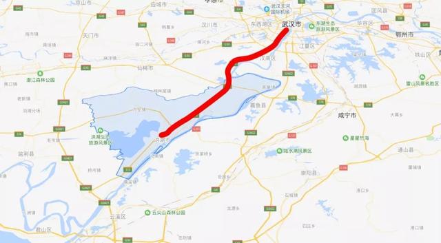起于汉洪高速公路与洪湖新滩东荆河荆河大桥对接处,沿途洪湖市,监利