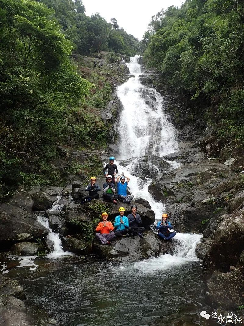 8月18日 惠州水尾径溯溪泡潭子,打火锅,飞瀑溯降,水底山下感受清凉