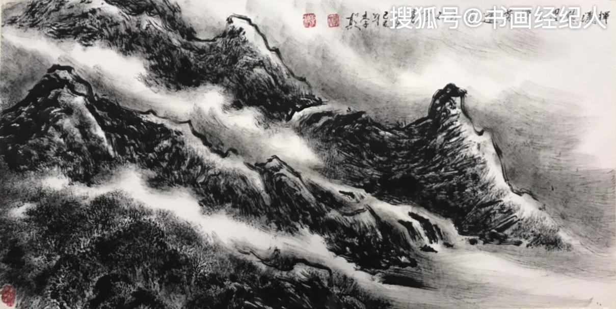 评画家李颠焦墨山水的发展者