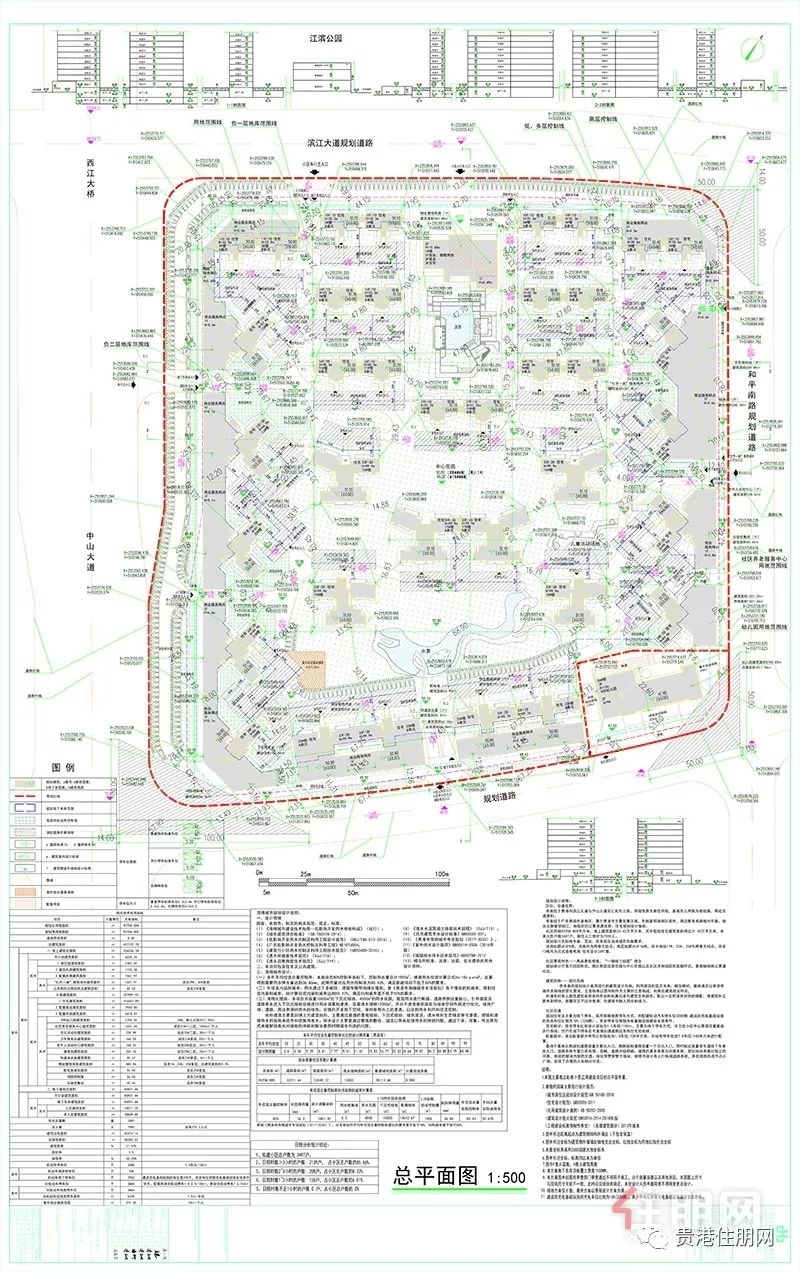 贵港6大新盘规划公示出炉,总平面图首曝光!