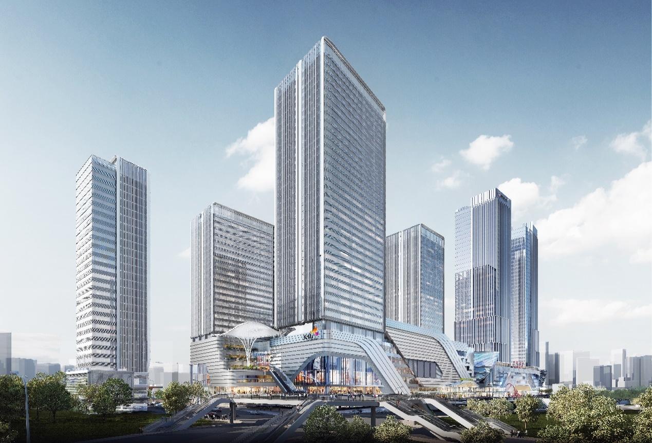 意境图重庆龙湖光年面世以来,以"首个商圈高铁tod"的话题引发全城热议