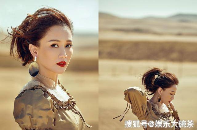 陈乔恩旅拍美照,置身于一望无际的沙漠,实力演绎人美景美系列