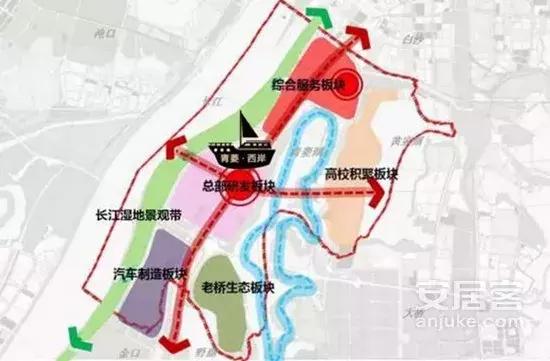 项目周边目前没有成熟商圈,白沙洲区域三环外人气比较集中的是黄家湖