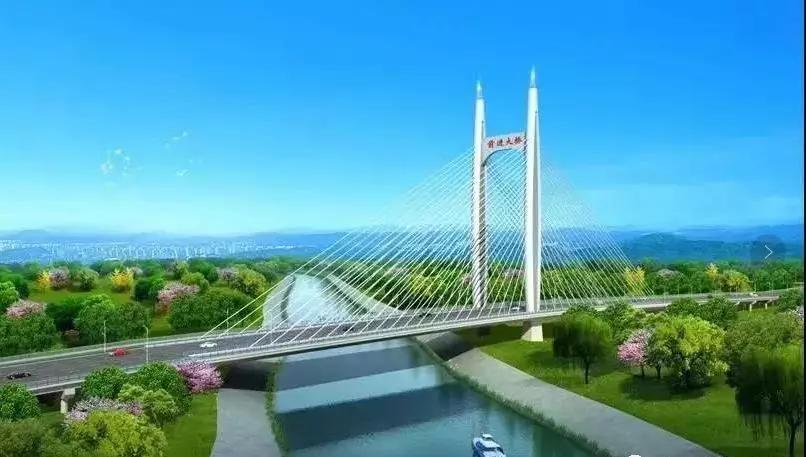 变高度连续桥梁,前进大桥—斜拉式结构桥,蓝溪大桥—提篮式拱桥)