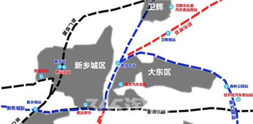 新乡将打造豫北综合交通枢纽 新建个汽车站