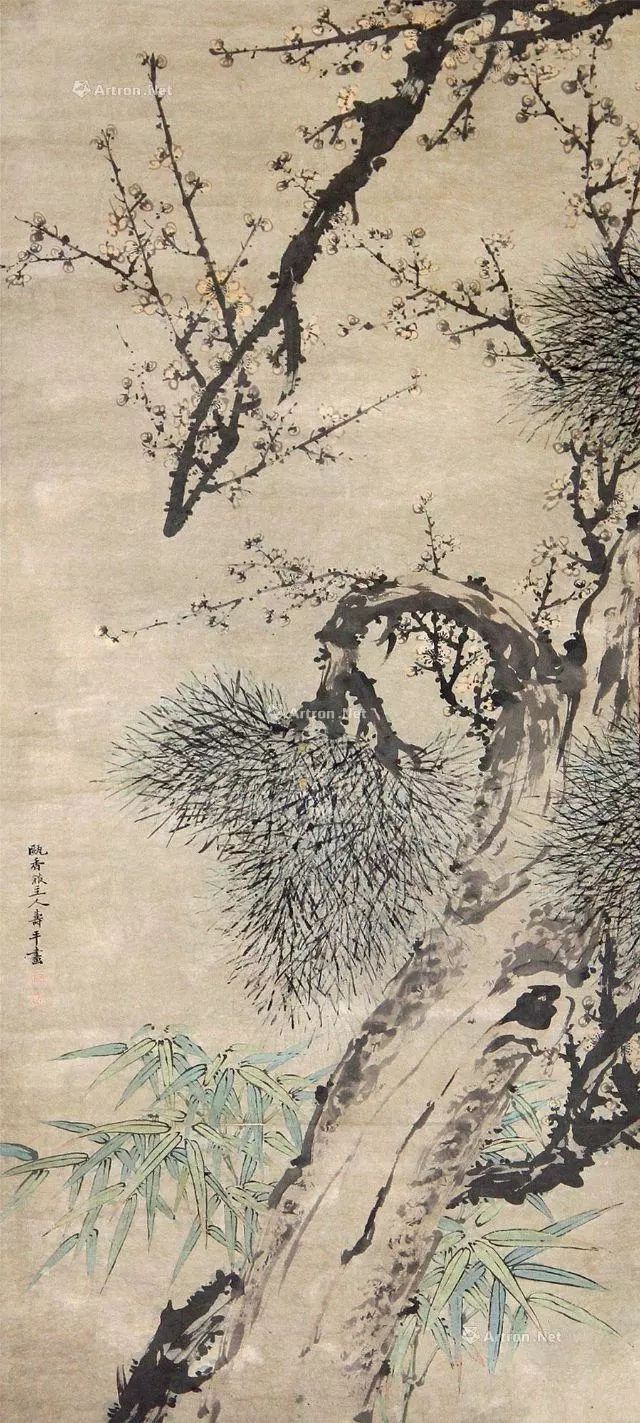 中国画家 黎振欧 寒共図 松竹梅 歳寒三友 - Wikipedia