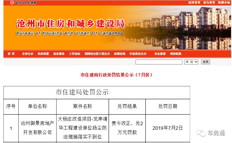 沧州住建局公示:龙岸清华、亚龙湾等多个项目被处罚! 澳门凯旋门在线注册
