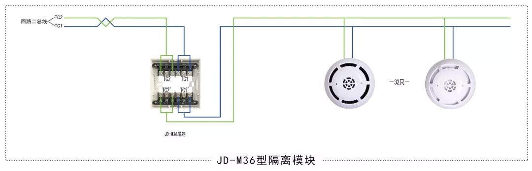 上海金盾5类火灾报警设备接线图!