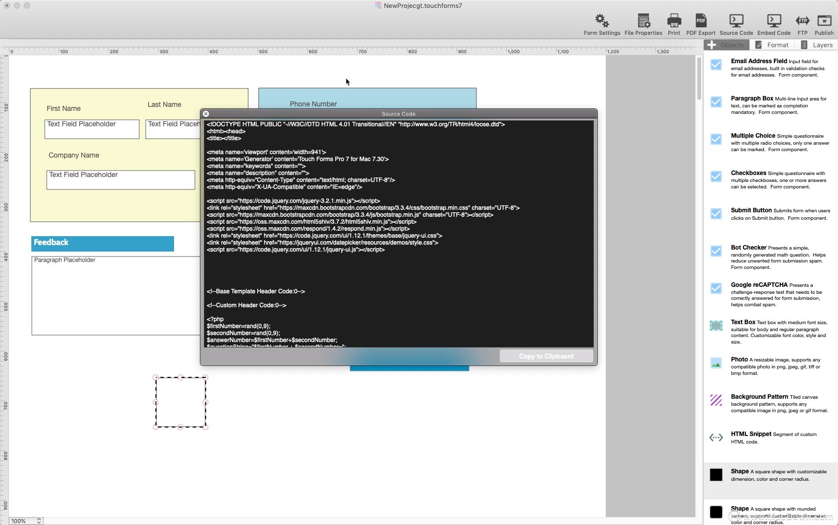 touch forms pro 7 for mac web窗体创建器