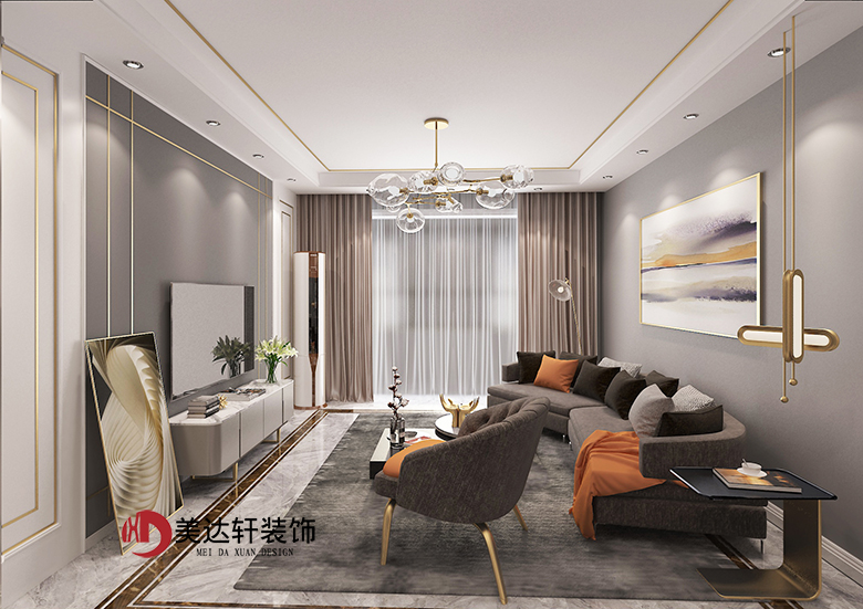 安乐馨居轻奢风装修设计效果图