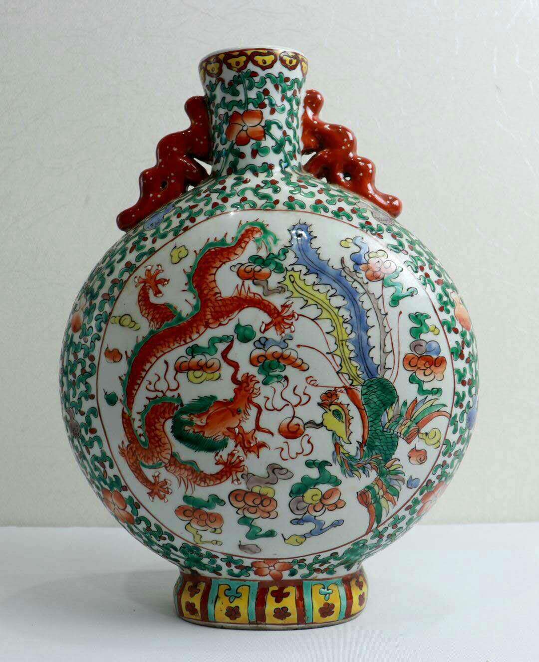 中国　民国期　浅絳彩花瓶　李琼昌作　送料込み1222 中国 民国期 浅絳彩花瓶 李琼昌作 送料込み1222 - メルカリ